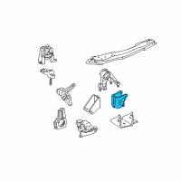 OEM 2004 Toyota Celica Bracket, Engine Mounting, Rear Diagram - 12321-22030