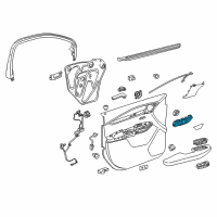 OEM Cadillac XT5 Handle, Inside Diagram - 84027092