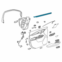 OEM 2020 Cadillac XT5 Belt Weatherstrip Diagram - 84032653