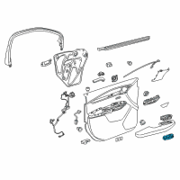 OEM 2021 Cadillac XT5 Window Switch Diagram - 23351603