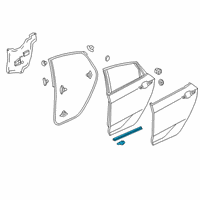 OEM 2021 Honda Civic Seal, RR. Door (Lower) Diagram - 72828-TEA-T01