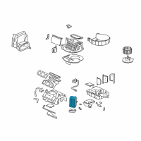 OEM 1995 Honda Civic Core, Heater Diagram - 79110-SR3-A01