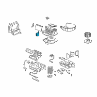 OEM 2000 Acura Integra Motor Assembly, Fresh/Recirculating Diagram - 79350-SR3-A01