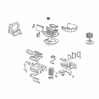 OEM 1994 Honda Civic del Sol Resistor, Blower Diagram - 79330-SR3-A01