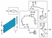 OEM 2021 Ford Escape CONDENSER ASY Diagram - LX6Z-19712-A