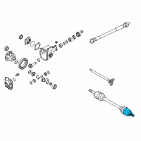 OEM Infiniti FX45 Joint Assy-Inner Diagram - 39711-CG000