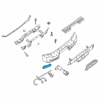 OEM 2002 Nissan Pathfinder Reflex Reflector Assembly LH Diagram - 26565-ZQ00A