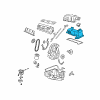 OEM Ford Explorer Valve Cover Diagram - F5TZ-6582-E
