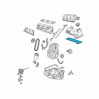 OEM Ford Aerostar Valve Cover Gasket Diagram - F87Z-6584-AA