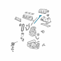 OEM 1997 Ford Explorer Dipstick Diagram - XL2Z-6750-CA