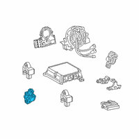 OEM 2019 Toyota RAV4 Side Sensor Diagram - 89831-06110