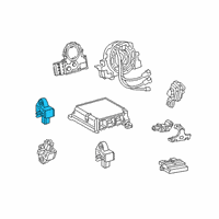 OEM Lexus ES300h Sensor Set, Air Bag Diagram - 89173-09893