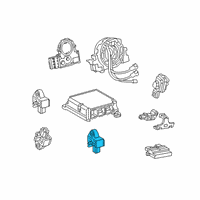 OEM 2020 Lexus ES350 Sensor, Side Air Bag Diagram - 89831-06100