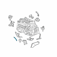 OEM 2003 Oldsmobile Aurora Bracket Brace Diagram - 12560727