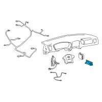 OEM 2003 Hyundai Sonata Sensor Assembly-Satellite, RH Diagram - 95920-3D000