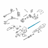 OEM GMC K1500 Suburban Steering Shaft Assembly Diagram - 26048531