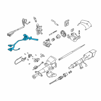 OEM 2003 Chevrolet Blazer Turn/Wiper Switch Diagram - 26100838