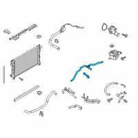 OEM Ford Taurus Reservoir Hose Diagram - DG1Z-8075-B
