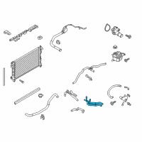 OEM 2015 Ford Special Service Police Sedan Heater Hose Diagram - DG1Z-8B081-A