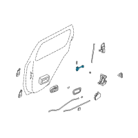 OEM Nissan Pathfinder Link-Check, Rear Door Diagram - 82430-5W90A