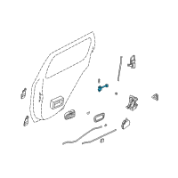 OEM 1997 Infiniti QX4 Link-Check, Rear Door Diagram - 82430-5W90A