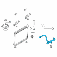 OEM 2009 Ford E-250 Lower Hose Diagram - AC2Z-8286-D