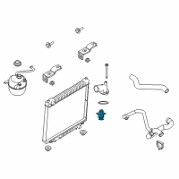 OEM Ford F-150 Heritage Thermostat Diagram - 7L3Z-8575-D