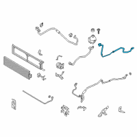 OEM BMW 740Li Coolant Hose Diagram - 17-12-7-623-257