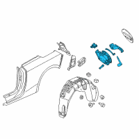 OEM 2018 Buick Cascada Fuel Pocket Diagram - 39078417