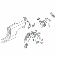 OEM Cadillac Catera Liner Nut Diagram - 90413589