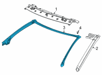 OEM 2020 Chevrolet Corvette Weatherstrip Diagram - 84820761