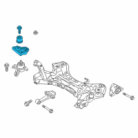 OEM 2012 Hyundai Azera Engine Mounting Bracket Assembly Diagram - 21820-3V300