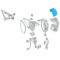 OEM Honda Civic Housing Cap (Lunar Silver Metallic) Diagram - 76201-TBA-A21ZD