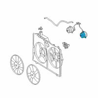 OEM Toyota Sienna Fan Motor Diagram - 16363-0P110