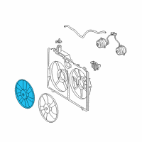 OEM Toyota Sienna Fan Blade Diagram - 16361-0P120