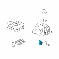 OEM 2002 Hyundai XG350 Heater-Front Seat Back Diagram - 88390-39300