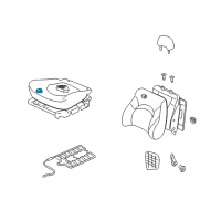 OEM 2003 Hyundai XG350 Pad Assembly-Front Seat Cushion, RH Diagram - 88250-39251