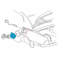 OEM Buick Housing Asm, Fuel Tank Filler Pipe Diagram - 25665825