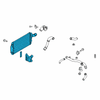 OEM 2016 Lincoln MKS Intercooler Diagram - AA5Z-6K775-B