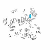 OEM 2010 Cadillac Escalade EXT Mat Asm-Front Seat Vent Fan Diagram - 22856920