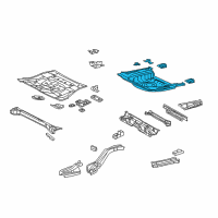 OEM Toyota Avalon Rear Floor Pan Diagram - 58301-07901