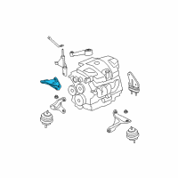 OEM 2007 Buick Lucerne Bracket-Engine Mount Strut Engine Side Diagram - 25749385