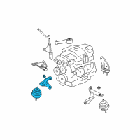 OEM 2007 Buick Lucerne Engine Mount Diagram - 15817847