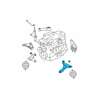 OEM 2006 Buick Lucerne Bracket-Engine Front Mount Diagram - 15780838