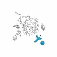 OEM 2007 Buick Lucerne Engine Mount Torque Strut Diagram - 15817854