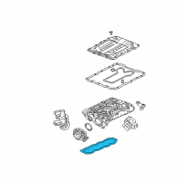 OEM 2018 Cadillac CTS Supercharger Gasket Set Diagram - 12679527