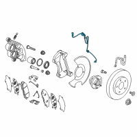 OEM 2021 GMC Acadia Front Speed Sensor Diagram - 84398354