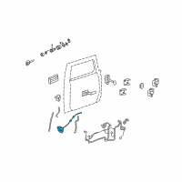 OEM 2008 Hummer H2 Latch Diagram - 20785788