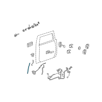 OEM 2008 Hummer H2 Lock Rod Diagram - 15055892