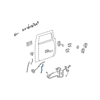 OEM Hummer H2 Lock Rod Diagram - 10396616